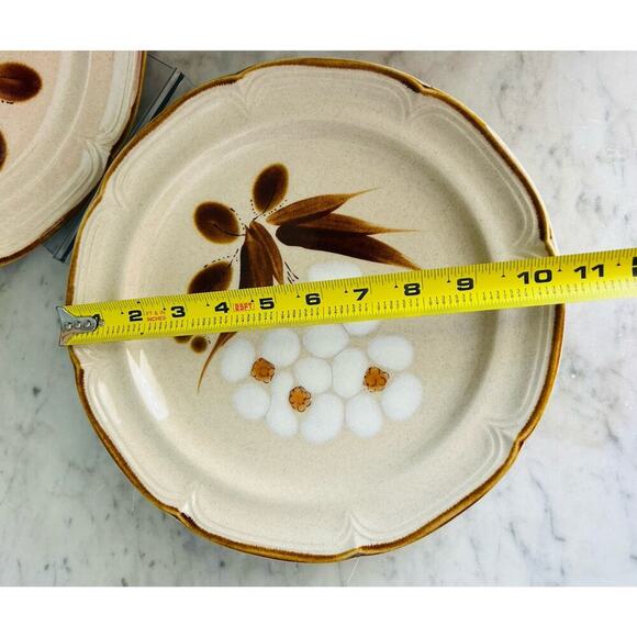 4 Vintage The Classics Hearthside Stoneware Castlewood 10.5” Dinner Plates Japan - Picture 3 of 10